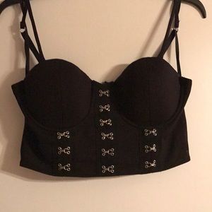 Bebe crop top corset